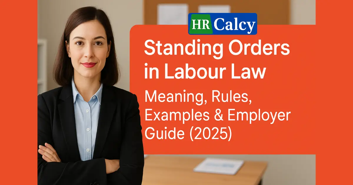 Standing Orders in Labour Law