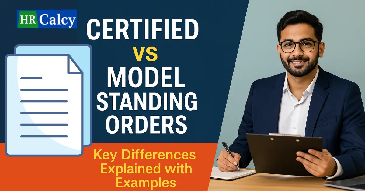 Certified vs Model Standing Orders