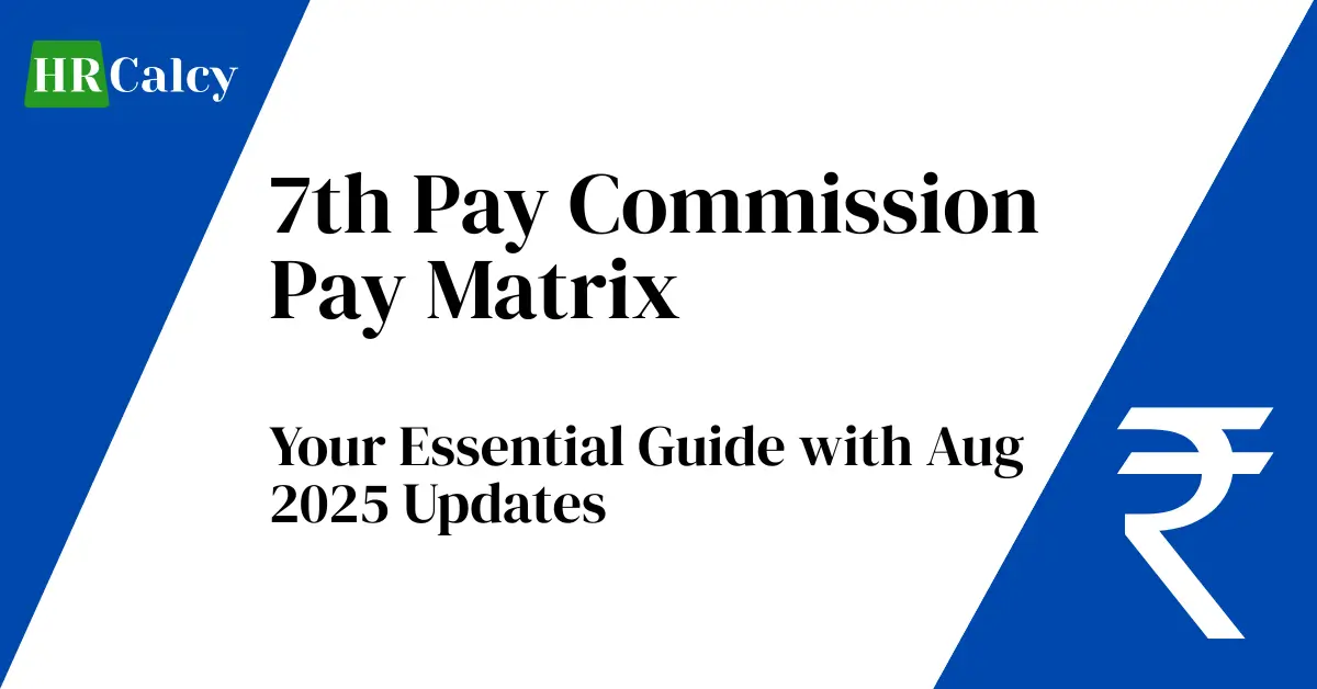 7th Pay Commission Pay Matrix
