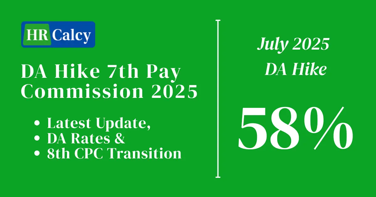 7th Pay Commission DA Hike July 2025