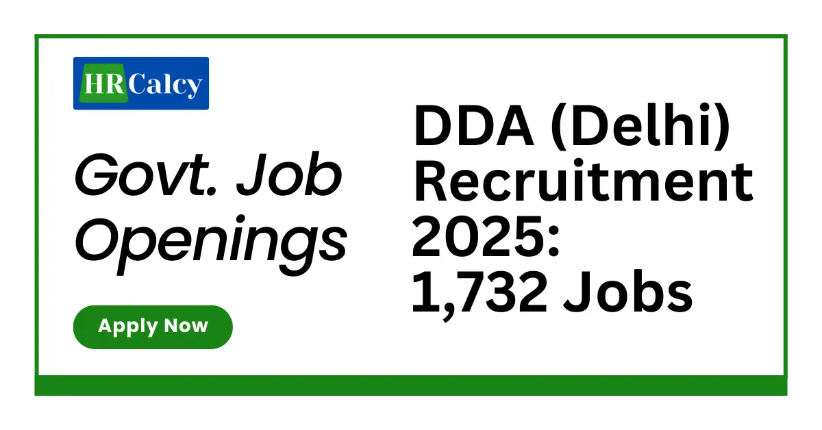 Delhi Development Authority Recruitment