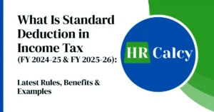 what is standard deduction in income tax