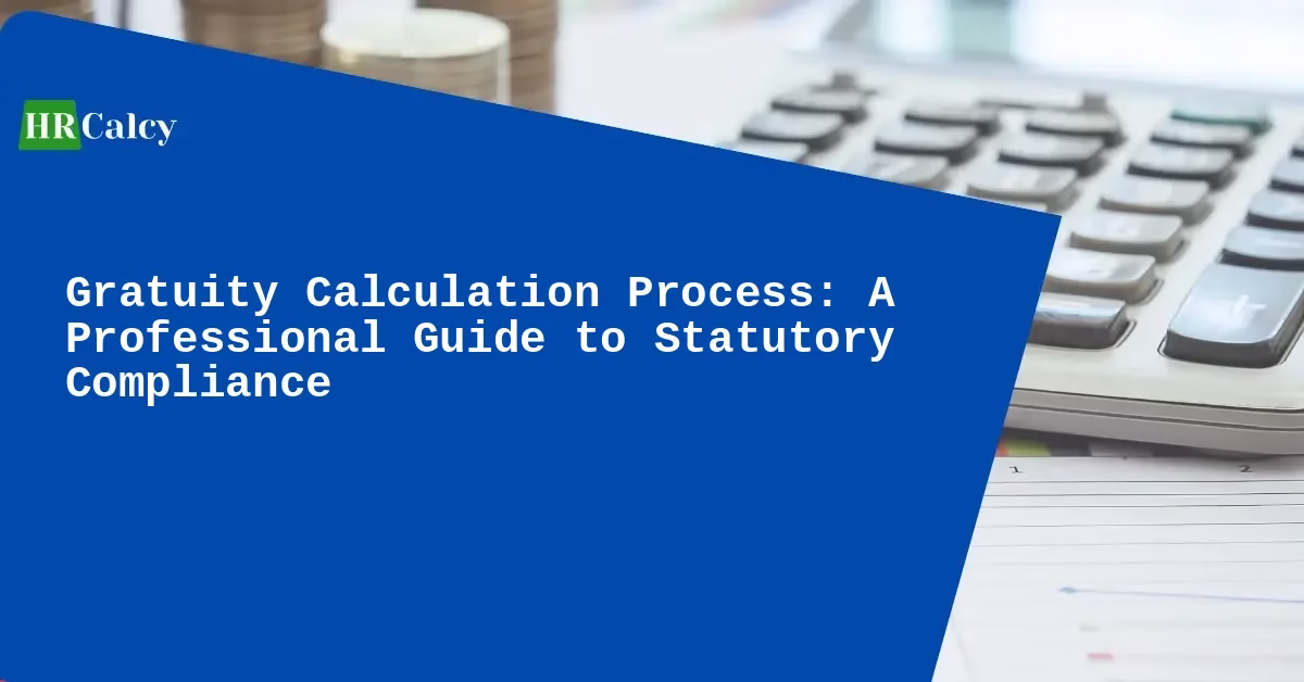 Gratuity Calculation Process: A Professional Guide to Statutory Compliance - Featured Image